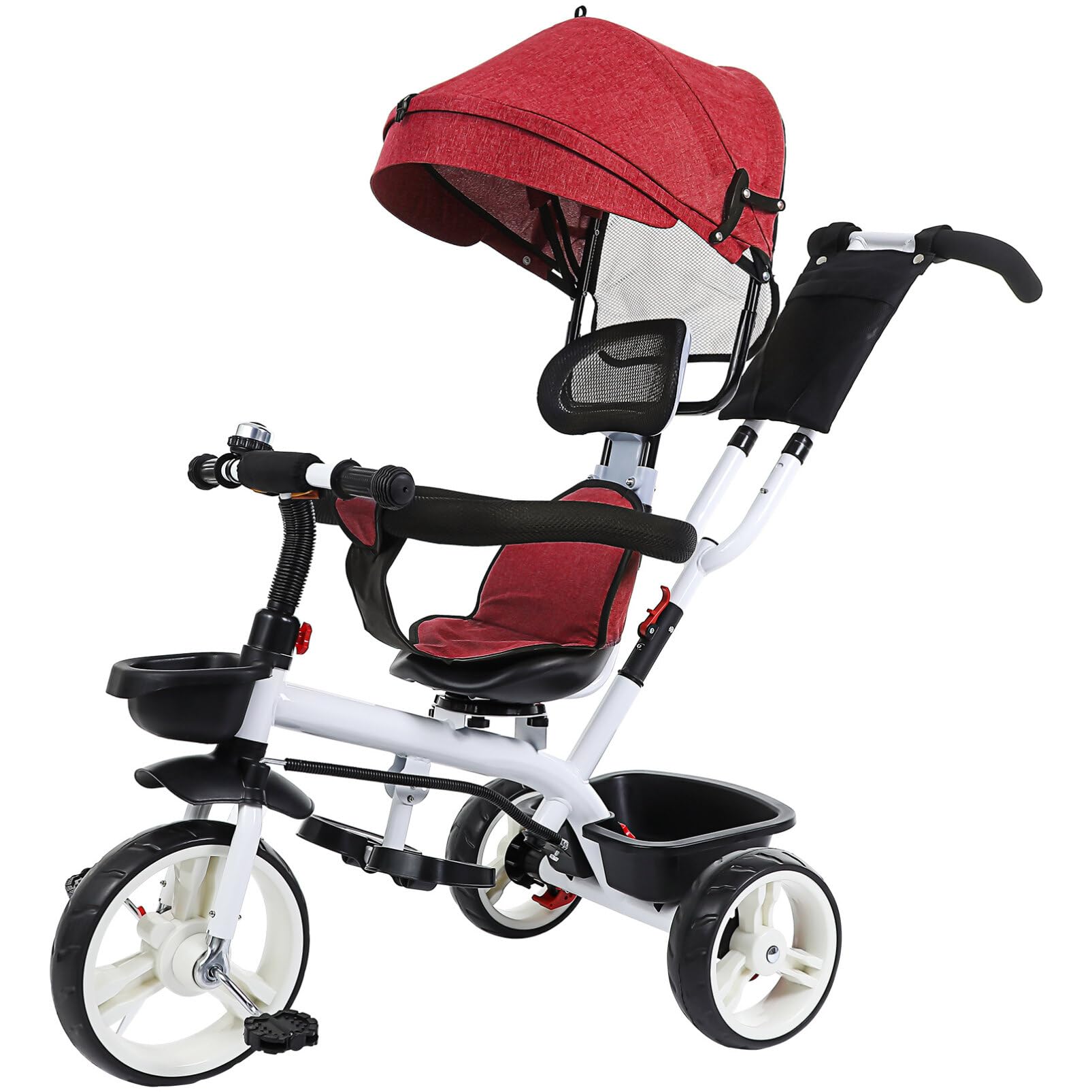 SAFIGLE Toddler Tricycle Stroller Sunshade Compact Stroller for Kids 1-3 Years Lightweight and Safe