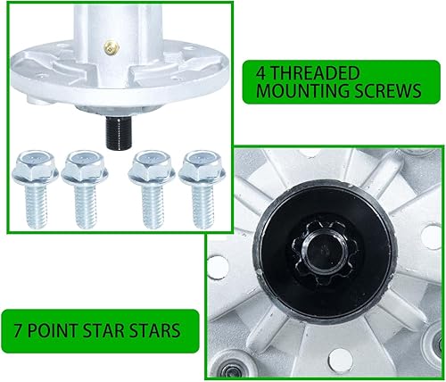 Vista 8 de GY21099 - Kit de husillo reemplaza John Deere D170 Husillo John Deere E180 Husillo LA175 Husillo GY20867 GY20592 para John Deere LA175 G110 190C