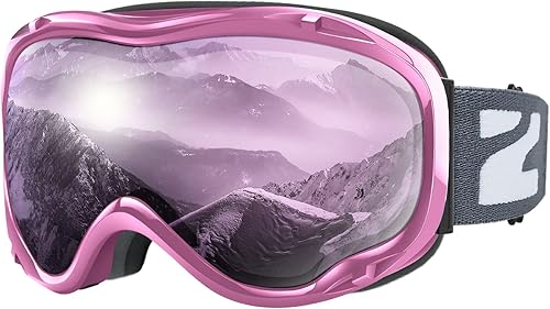 ZIONOR Lagopus Gafas de protección UV para esquí y snowboard, antiniebla, para hombres, mujeres, jóvenes