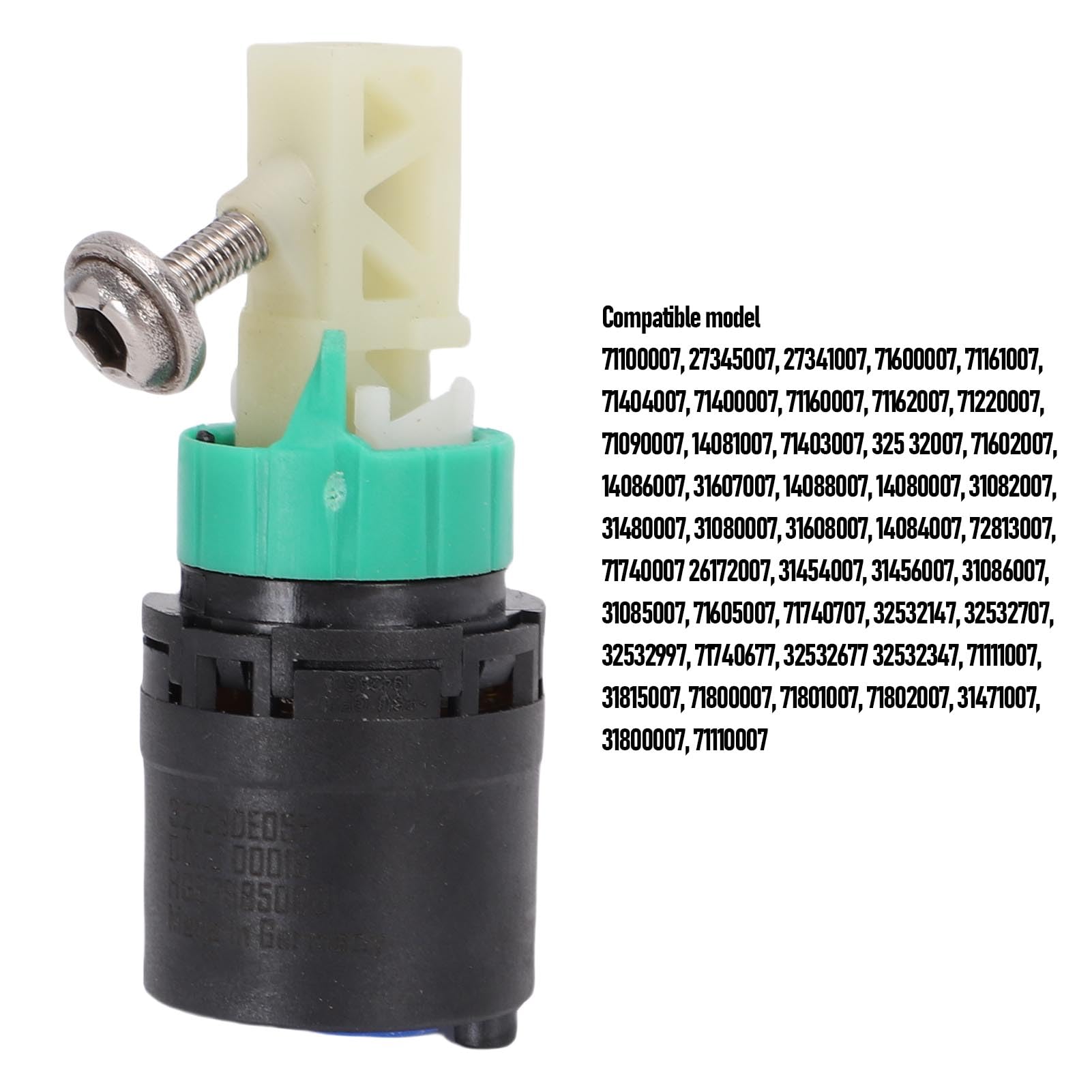 aqxreight Cartucho de Grifo de un Orificio M3 M2, Cartucho de Cerámica de Repuesto de 2 Pulgadas con Tecnología de Sellado Innovadora, para Grifos de Baño o Cocina de una Sola Manija