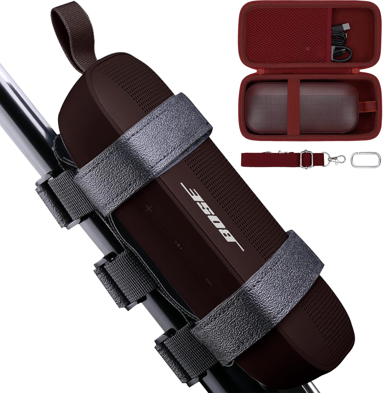 Bose SoundLink Flex Speaker Mount + Speaker Hard Case