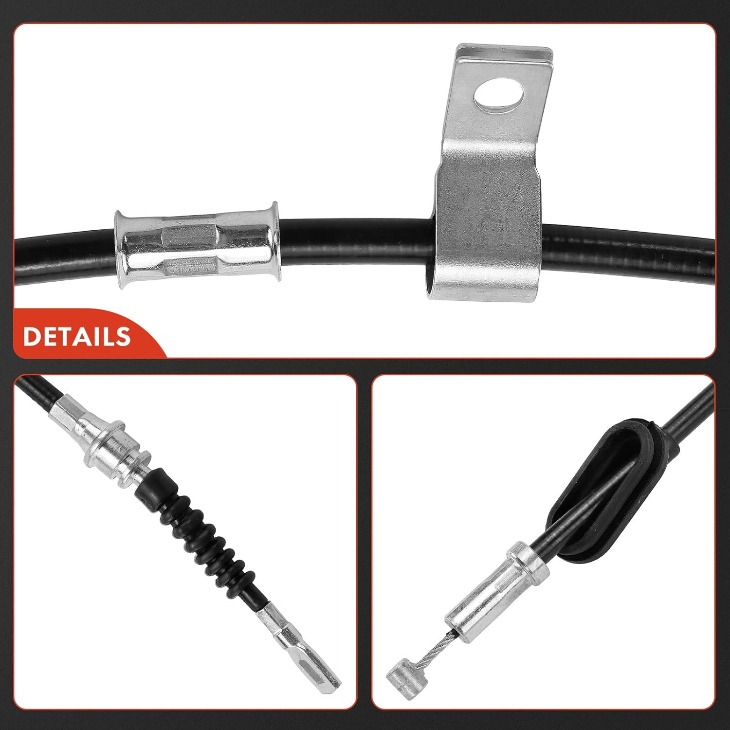A-Premium Rear Driver Side Parking Brake Cable Assembly Compatible with Honda Models: Accord 2003 2004 2005 2006 2007 - Replace# 47560SDAA52