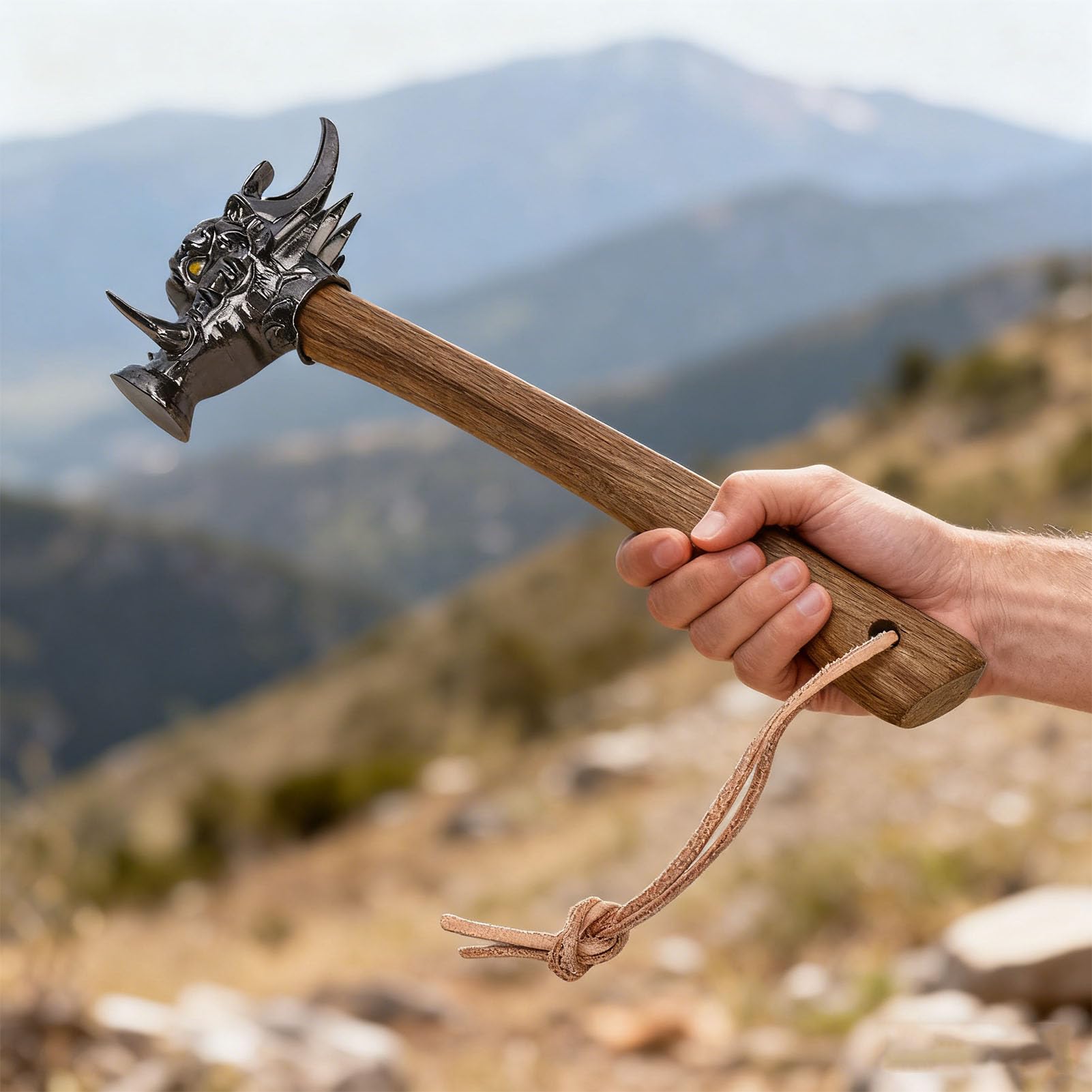 Martillo de clavos de acero aleado de alta resistencia para acampar, artesanos y entusiastas con mango de madera