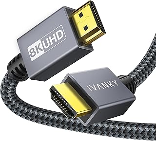 hdmi ケーブル8K 60Hz 2m iVANKY hdmi 2.1 cable TV など適用 hdmiケーブル 4K(120Hz) eARC/48Gbps/UHD/HDR10+/3D/高速 イーサネット/HDCP2.3対応 hdmi Nintendo Switch PS5/3 Fire TVなど適用 5種の長さえいちでぃえむあいケーブルウルトラハイスピード