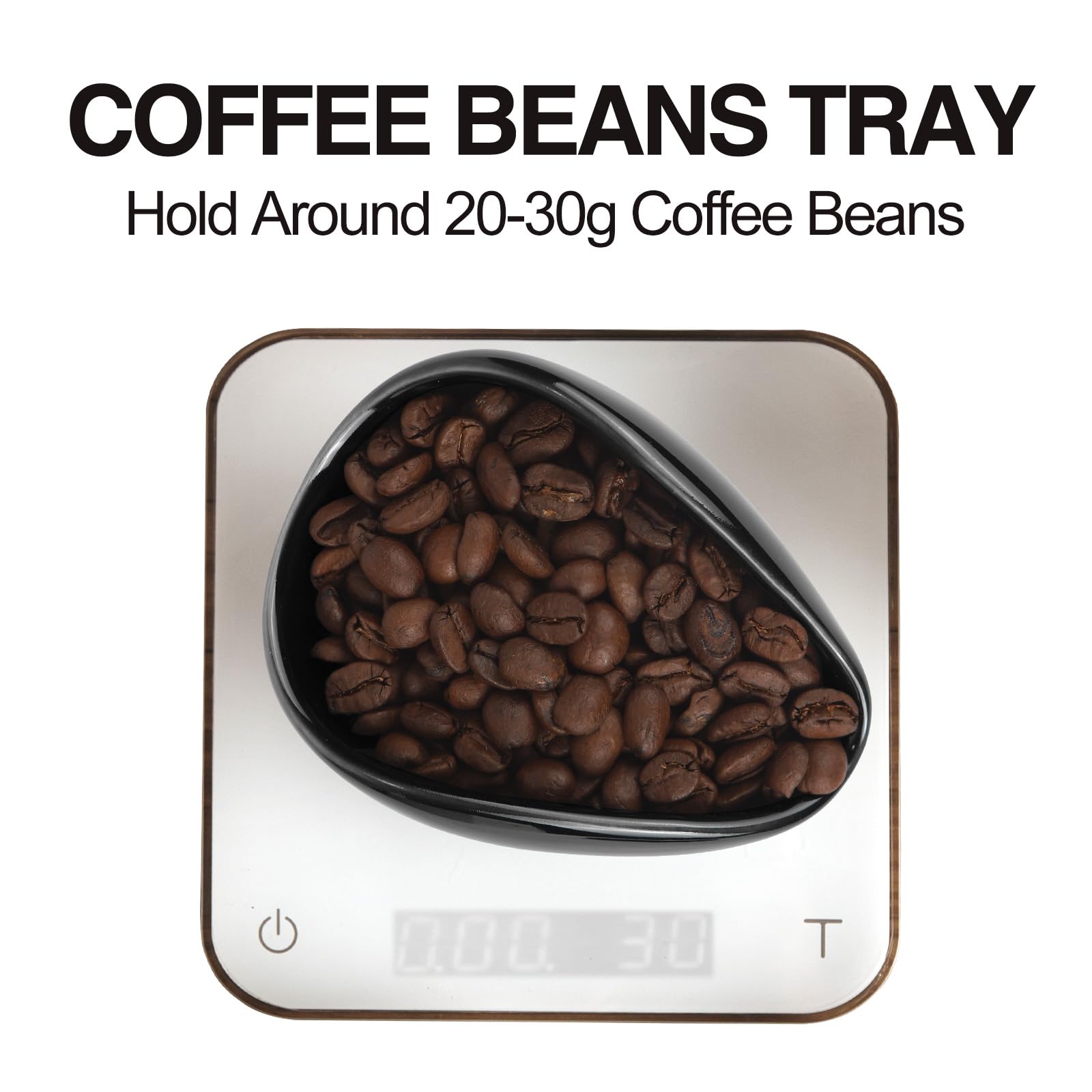 Kaffeebohnen-Dosierbecher und Sprühflasche Set – Keramik-Espresso-Zubehör-Set, 8 ml statisch reduzierender Sprüher für Camping, Fitnessstudio, Heimgebrauch, Barista-zugelassene Dosierwerkzeuge