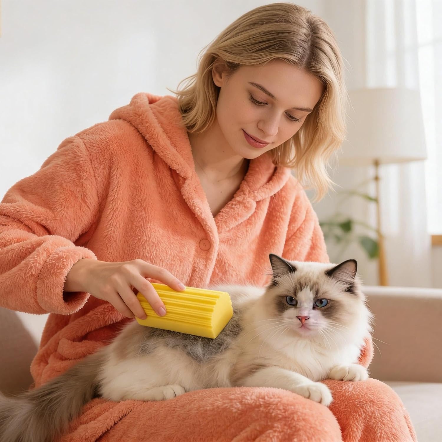 Dust Sponge Cleaner, Reusable Cleaning Mop, Non Scratch with Baseboard