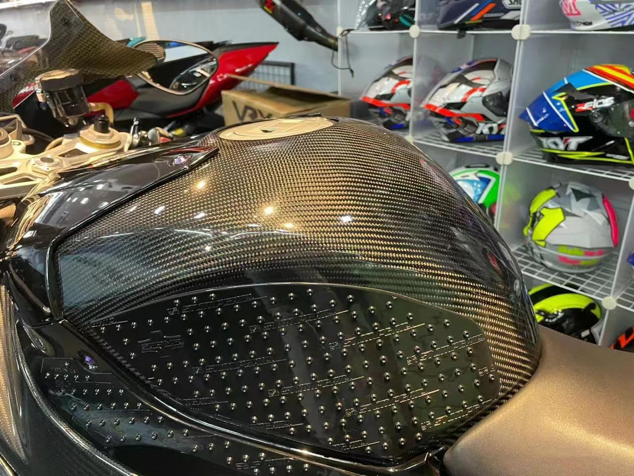 S1000RR Full Tank Cover Protector 100% real Carbon Fiber Gas Tank Protectors For BMW S1000RR 2019 2020 2021 2022 2023 2024 2025 S1000R 2021+ M1000RR 2021 2022 2023 2024