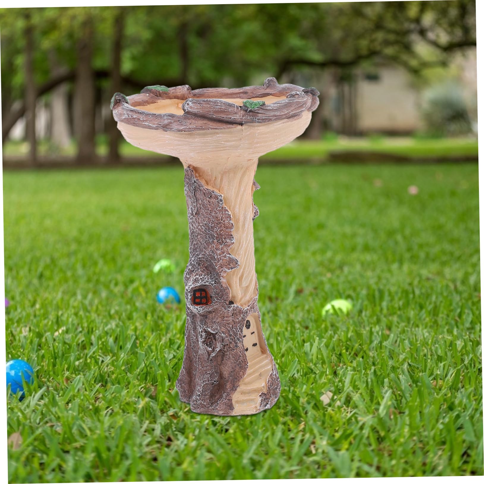 Mipcase Ciotola Per Il Bagno Degli Uccelli Da Giardino Mangiatoia Per Uccelli Da Esterno Robusta Ciotola in Resina Per Lartigianato Degli Per Larredamento Del Giardino