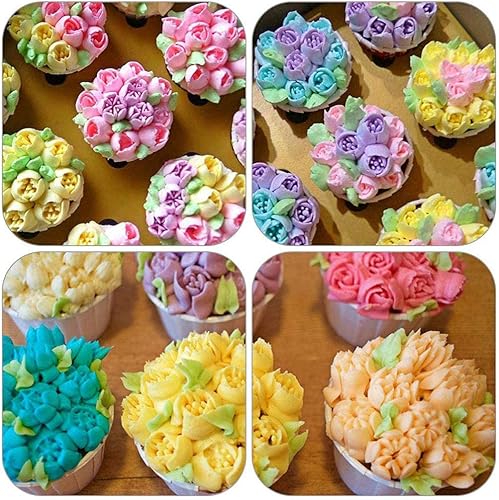 Miniatura 5 de 27 piezas de puntas de tuberías rusas para decoración de pasteles, suministros de horneado para cupcakes, galletas, fiesta de cumpleaños, 12
