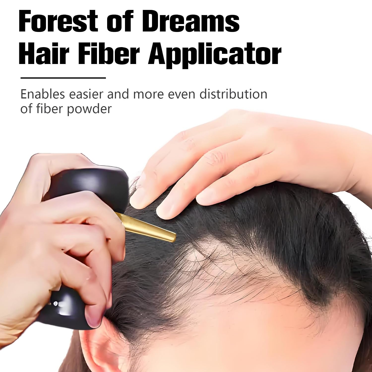 Hair Fiber Spray Applicator – Applicator Pump Nozzle for Hair Building Fiber Bottle，1 Applicator