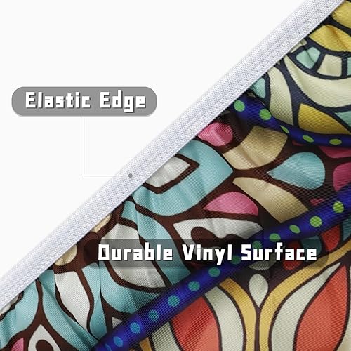 Miniatura 5 de Mantel para exteriores con agujero para sombrilla y cremallera, impermeable, redondo, para mesa de patio, mantel redondo lavable para mesas de patio