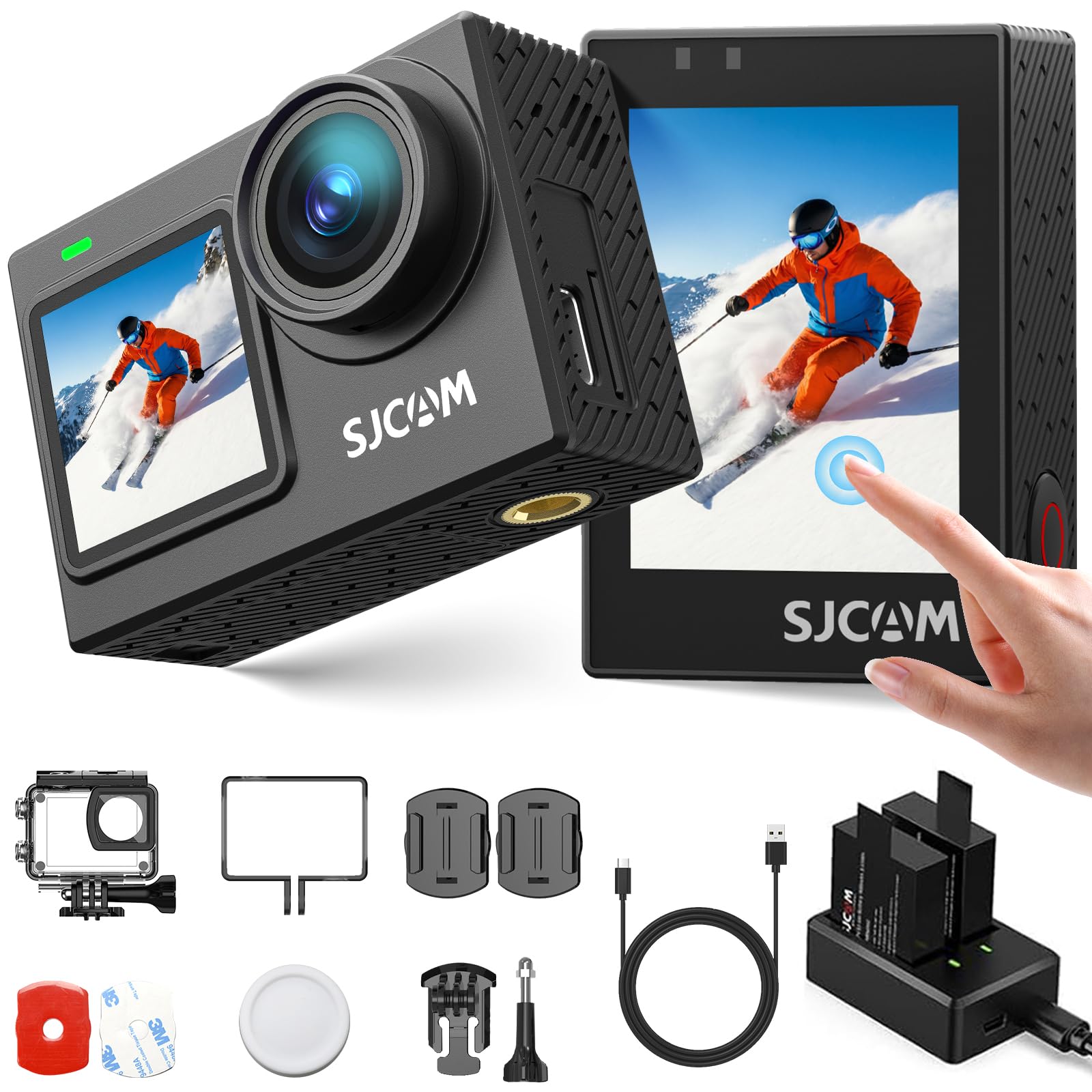 SJCAM SJ6 Ultra 4K Action Camera with Dual Touchscreens, 30M Underwater