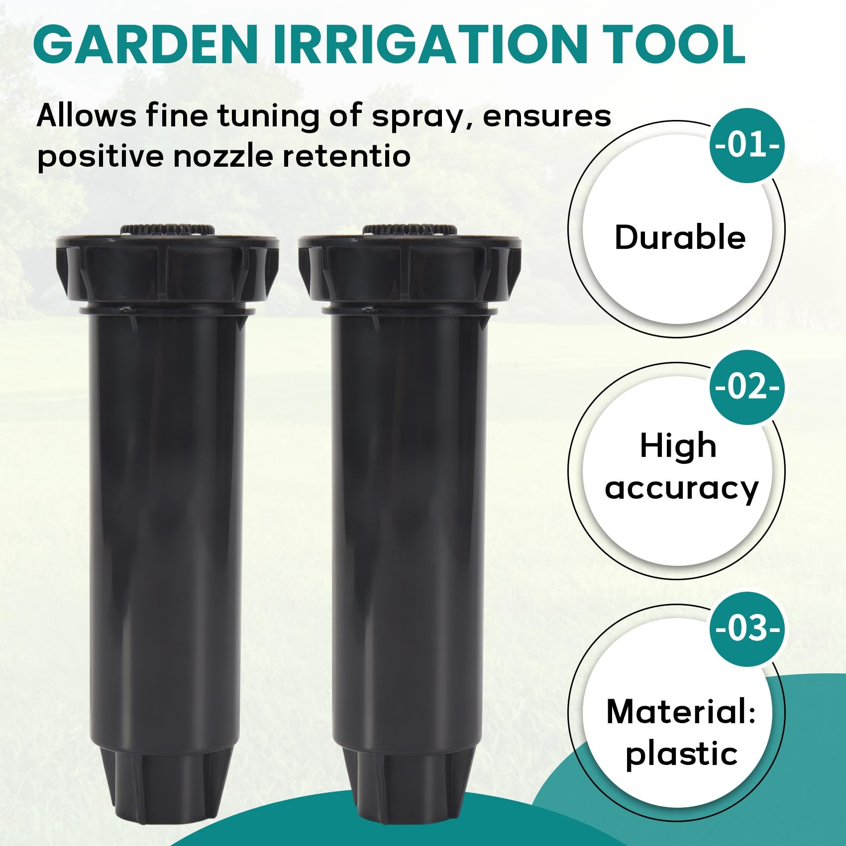 10 PièCes -Up Arroseur Outil de Pelouse TêTe de PulvéRisation pour Fournitures de Jardin éQuipement D'Irrigation à 360 DegréS Arroseur de Vitesse