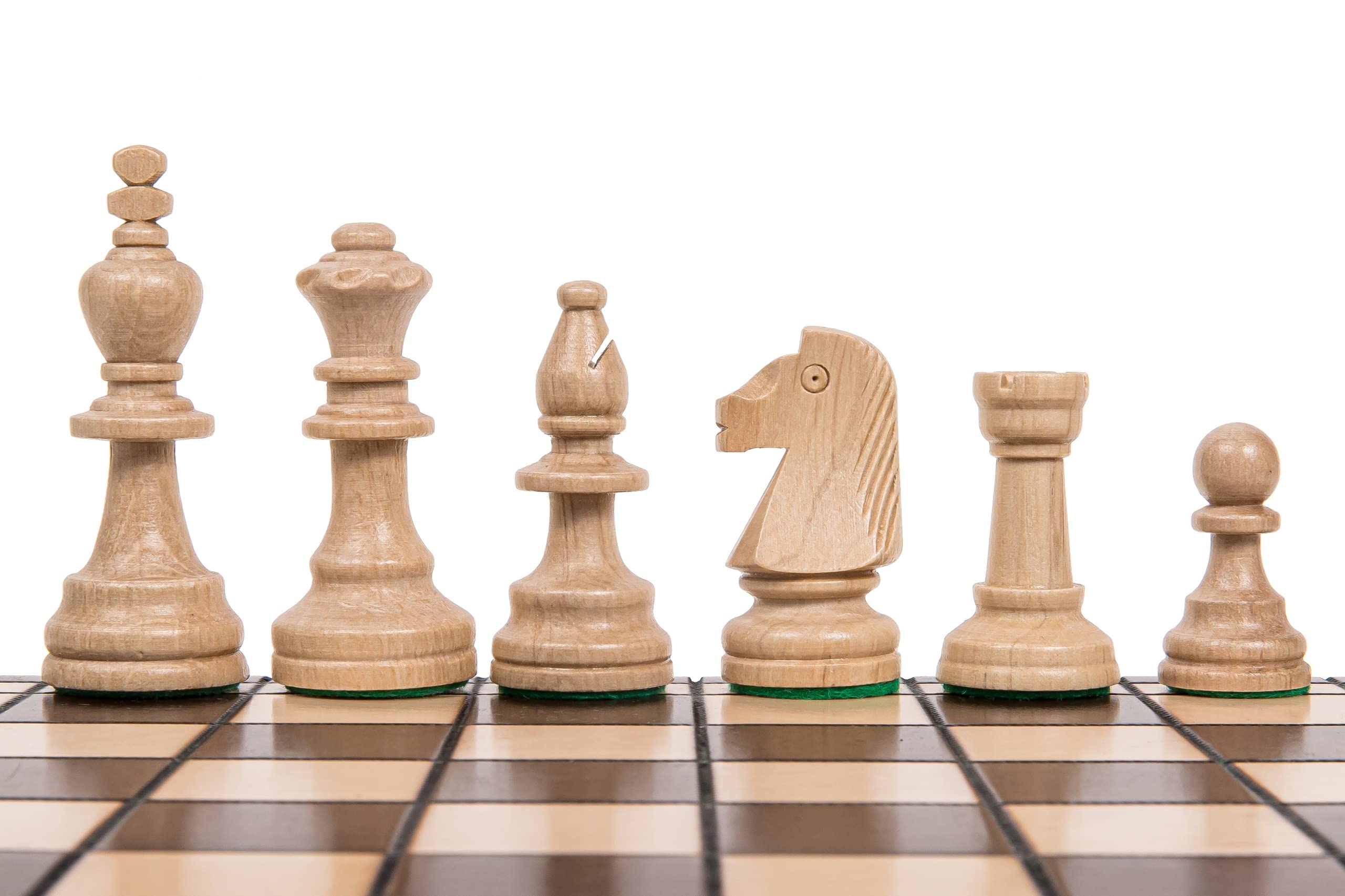 Square - Professionnel Set Tournoi Échecs No 5 Acajou NL LUX + 2 x Extra Dames - Échiquier en Bois + Pièces d'échecs - Staunton 5