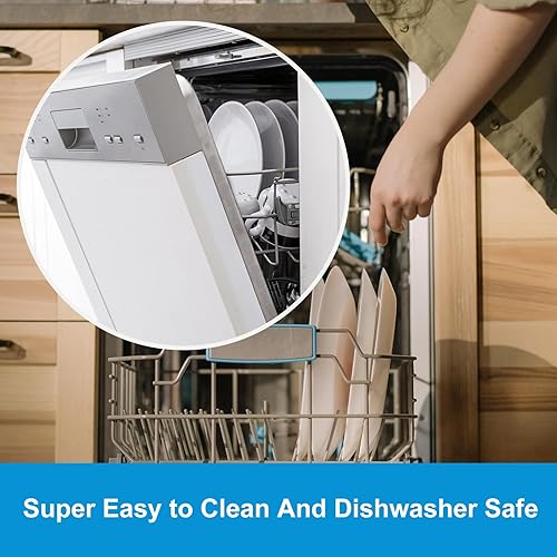 Miniatura 7 de Paquete de 4 recipientes y tapas para máquinas de helado Ninja CREAMi Breeze serie NC100 y NC200 CREAMi, vasos de repuesto sin BPA y aptos para