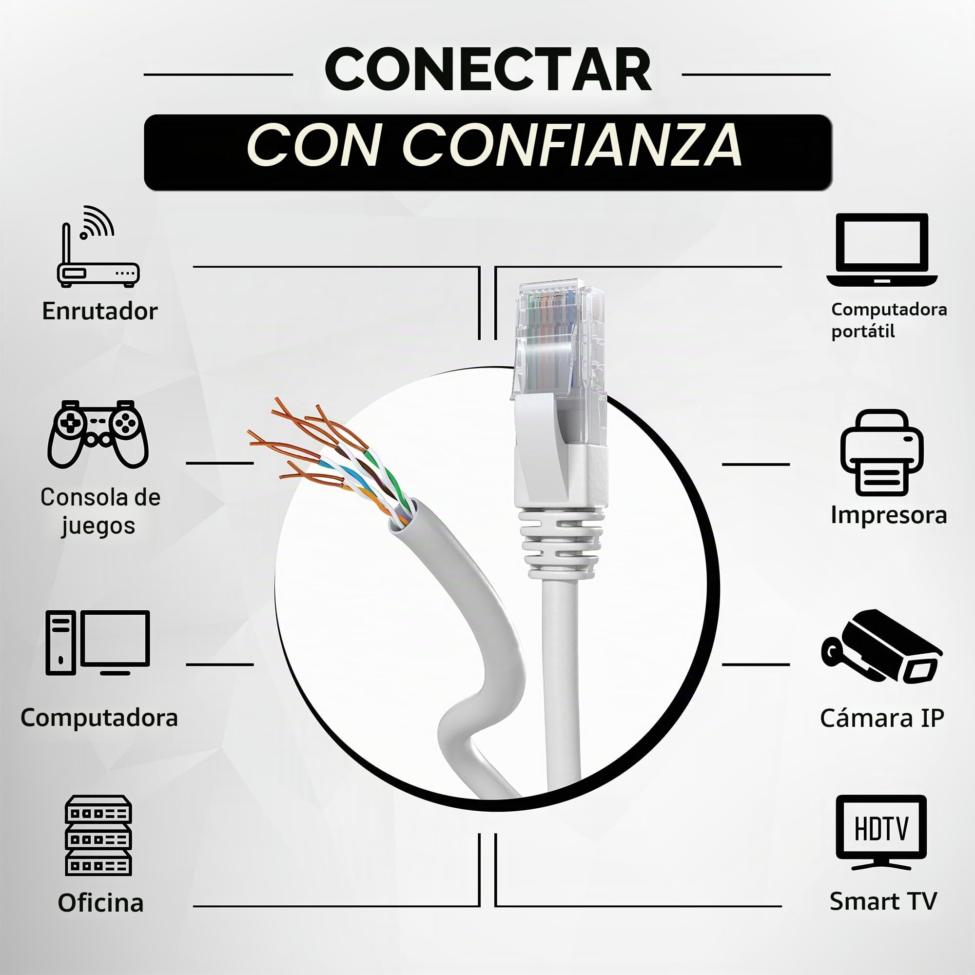 Mr. Tronic Granel Cable Ethernet Cat 5E De 305m, Bulk Cable de Red LAN Para Internet Rápida & Fiable - AWG24 Cat5E Granel, 1 Gbps Internet 100 MHz UTP CCA (305 Metros, Gris)