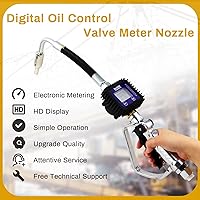 Vista 7 de Boquilla de medidor de válvula de control de aceite digital, pistola de aceite neumática con entrada NPT de 1/2 pulgada, presión de extrusión 7