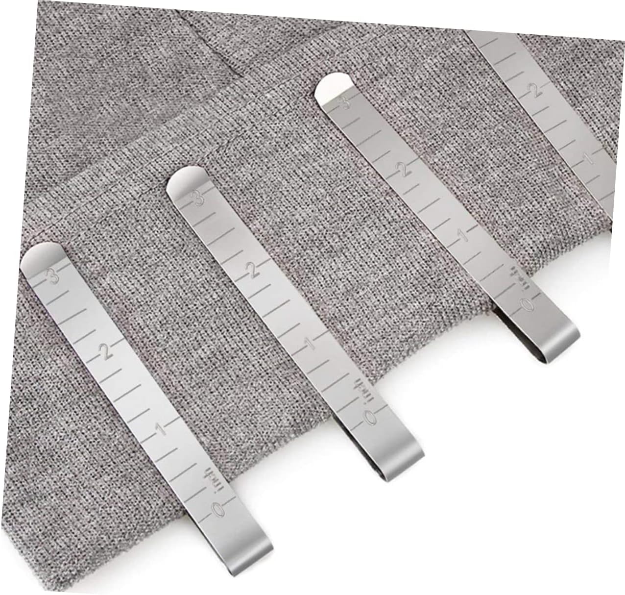 Housoutil 40pcs Quilting Clips for Quilting Fabric Metal Sewing Clips Measurement Ruler Pinning Marking Accessories