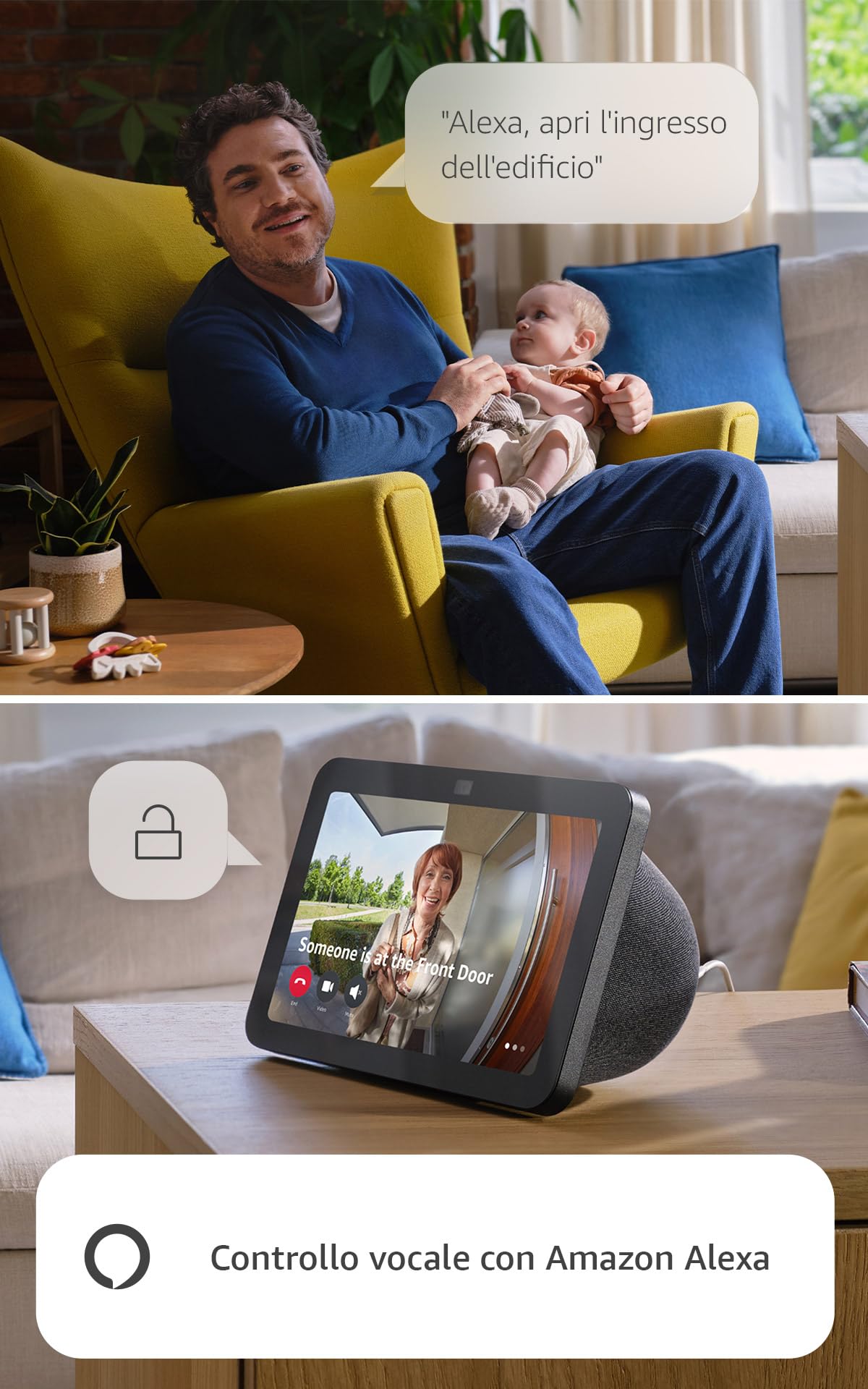 Ring Intercom Video (versione 2025, ultimo modello) | Rendi il tuo citofono più intelligente | Video in streaming, chiavi virtuali e accesso remoto | Configurazione fai-da-te