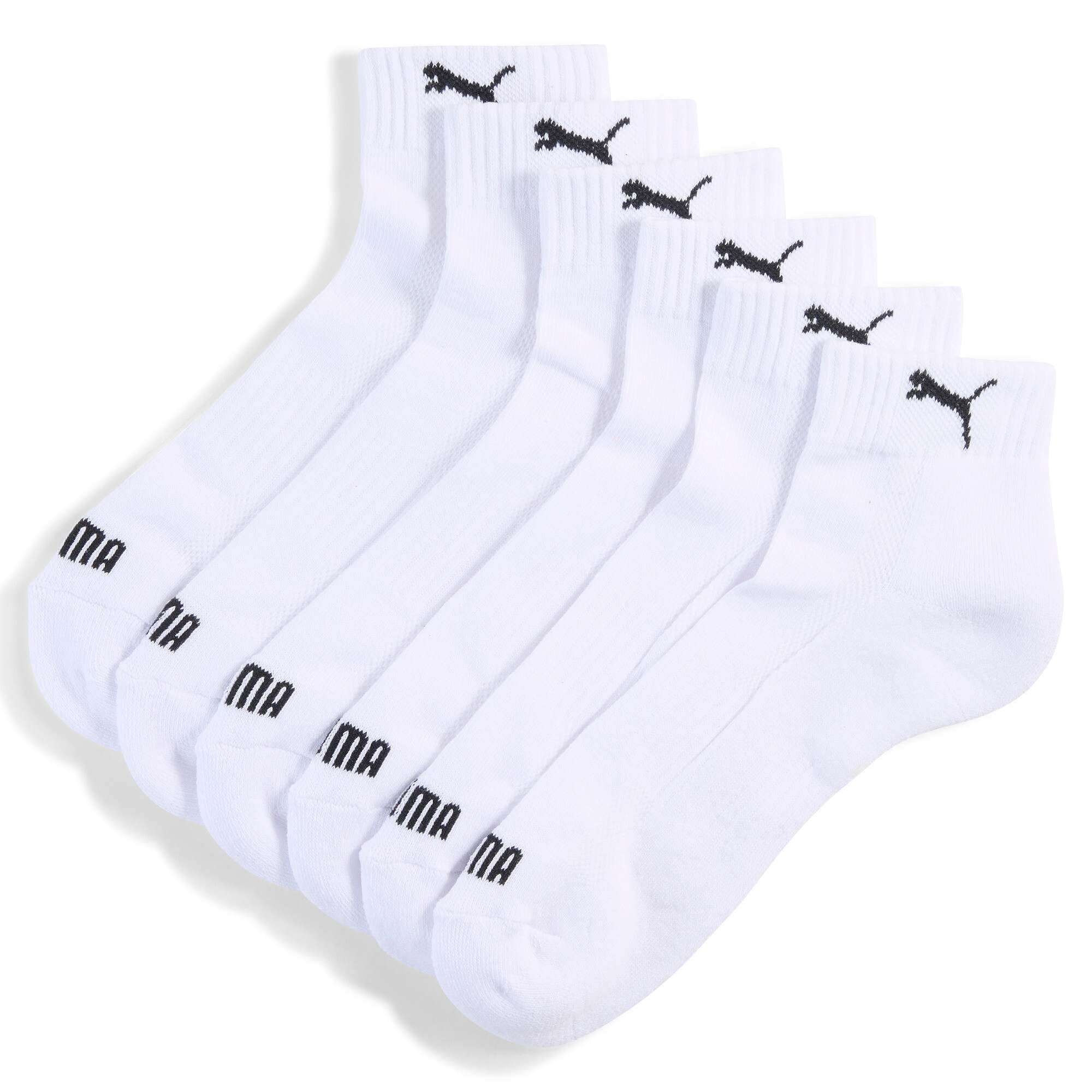 PUMA Unisex Cushioned Recycled Cotton Sock, White, 39-42 EU