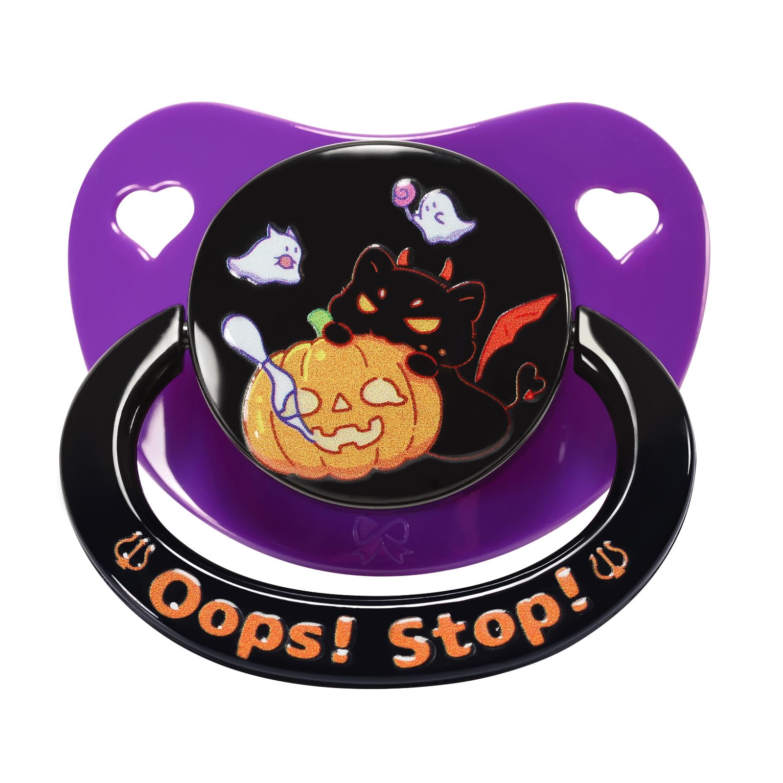 CutiePlusU Large Size Pacifier Big Shield Dummy for Men Women Purple Black