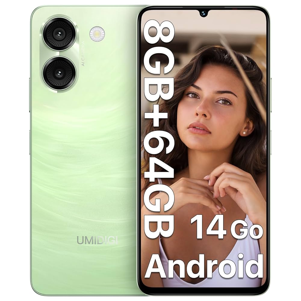 UMIDIGI G9A Mobile Phones, Android 14 Go Smart phone, 6.75