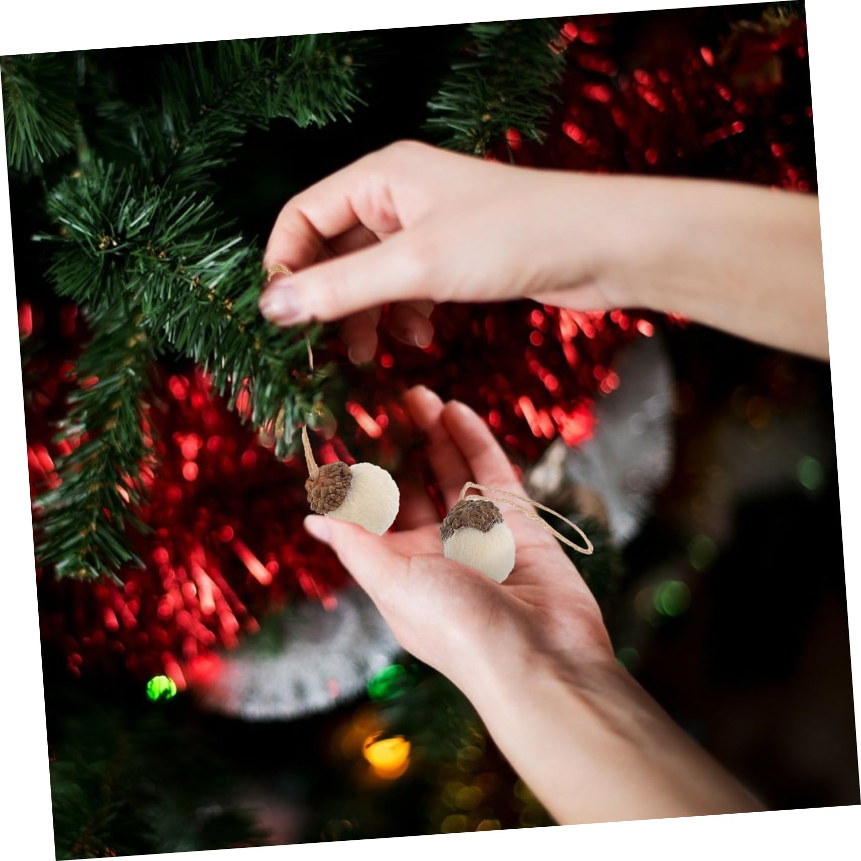 Ciieeo 3 Set Di Decorazioni Natalizie A Forma Di Pendenti Ornamenti Per L'albero Facili Da Posizionare Decorazione Festiva Per La Casa 18 Pezzi * 3