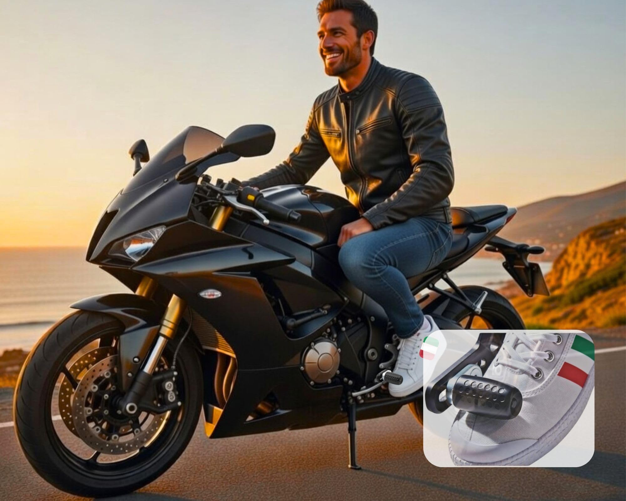 Protezione Leva Cambio Moto, Accessori per Motocicleta Universale, Manicotto in gomma pedale Antiscivolo Nero