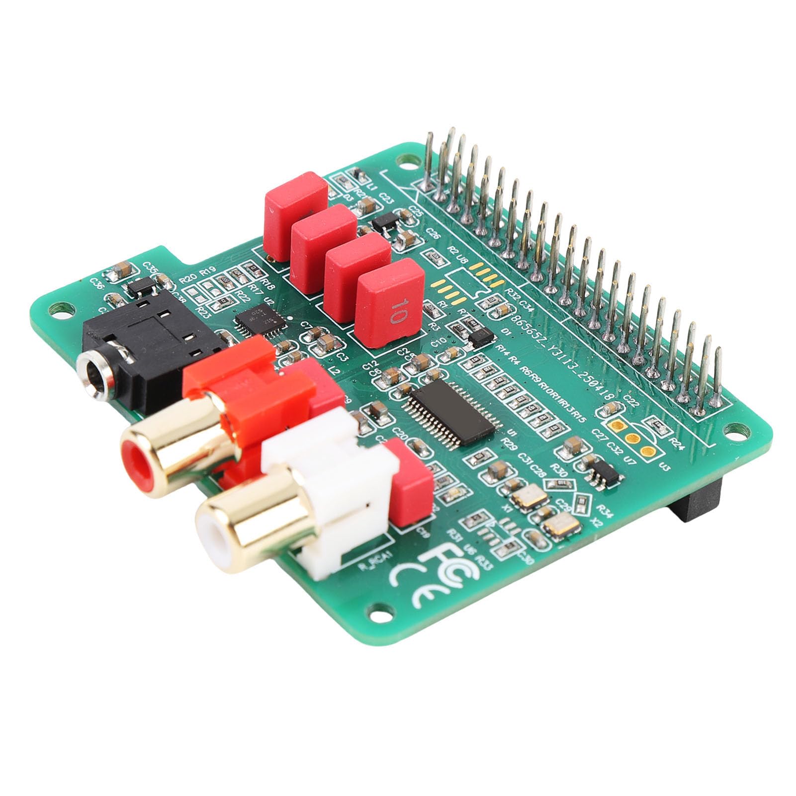 Bewinner Cappello DAC HiFi Scheda di Riproduzione Musicale HiFi Pi 4 384KHz 32Bit per Audiofili e Appassionati di Fai da Te