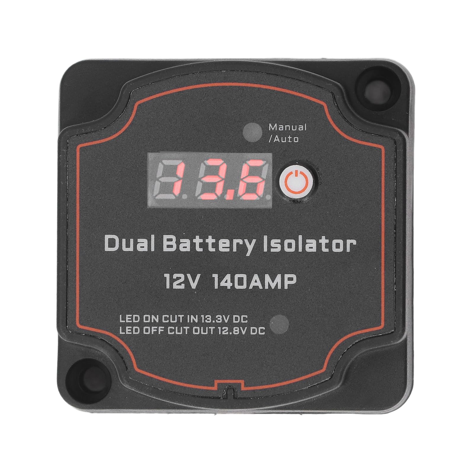 Generic Kit de Aislador de Batería Doble, relé Automático Sensible Al Voltaje de 140Amp para Camión, UTV Marino, Todoterreno, 12V