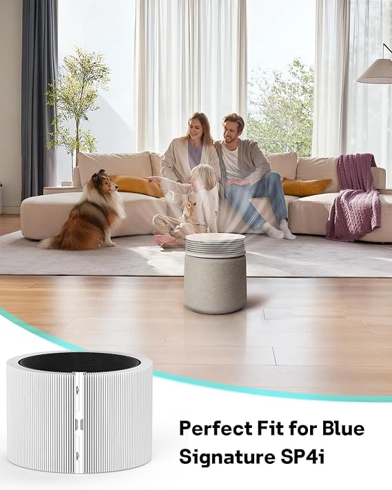 Leemone 2 Pack Replacement Filter Compatible with Blue Signature SP4i Large Model Air Purifier