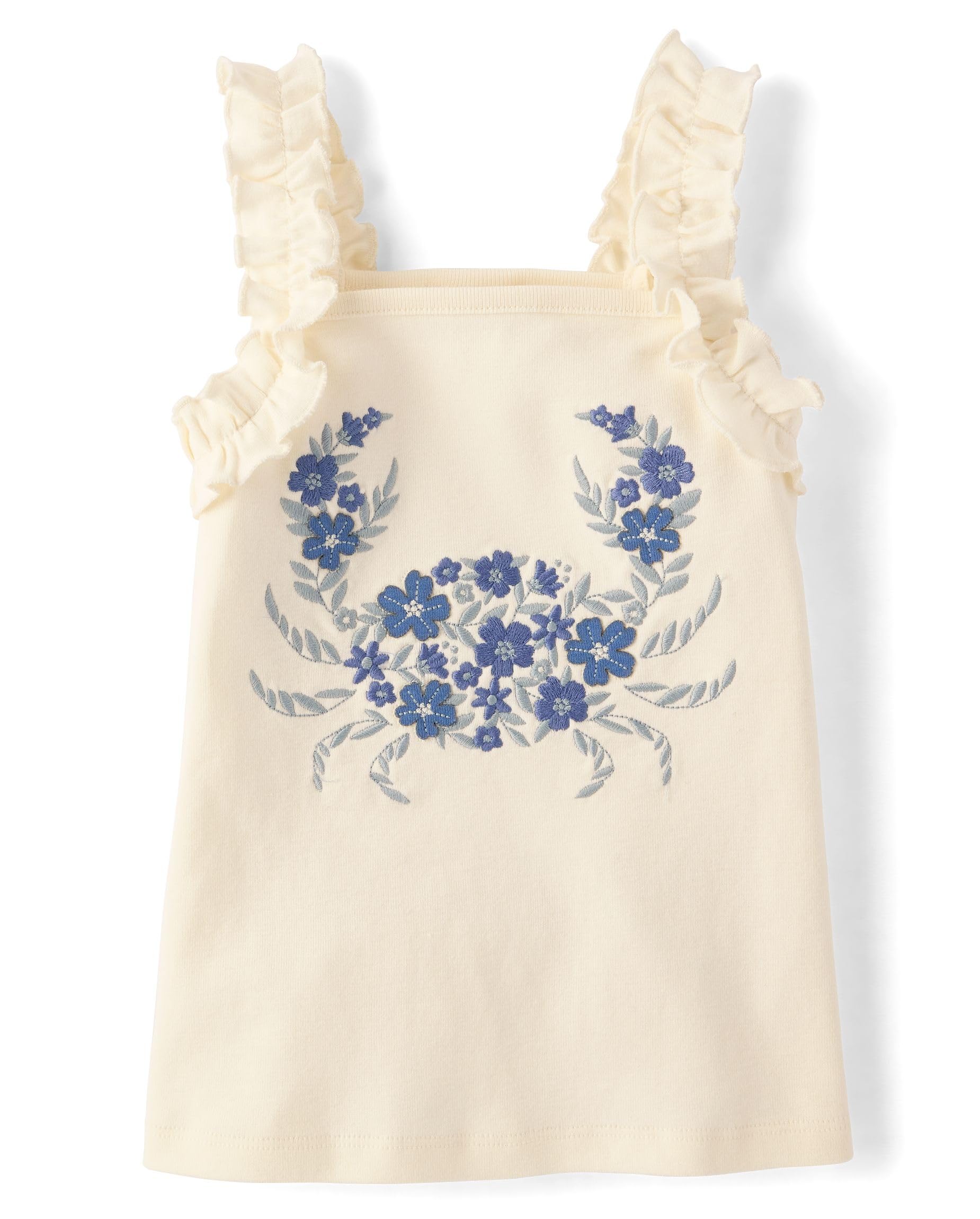Gymboree Girls' and Toddler Sleeveless Embroidered Top