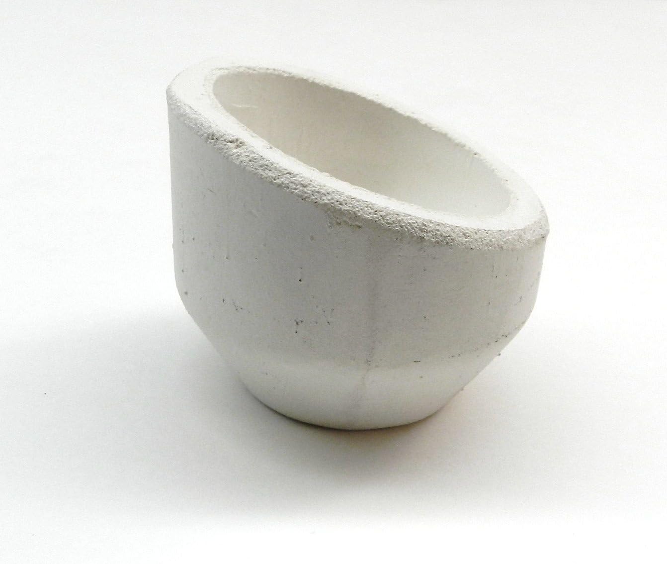 Melting Crucible HIGH Back Dish Ceramic Melting Cup 10oz.Capacity Gold Italian
