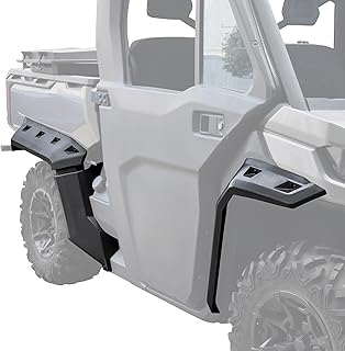 SAUTVS Heavy Duty Extended Front & Rear Fender Flares Kit Mud Flaps Mud Guards for Can-Am Defender HD5 / HD8 / HD10 / MAX 2016-2023 Accessories(6pcs, Replace #715006821 715002424 715006822)
