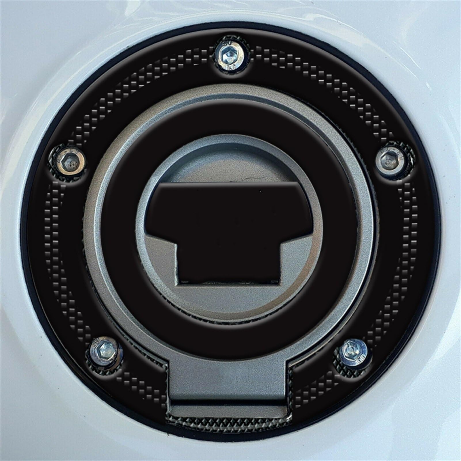 Motorcycle Fuel Tank Cap Sticker Decal Traction Side Pad Gas Knee for Yamaha MT-07 Mt07 Carbon-Look(Color1)