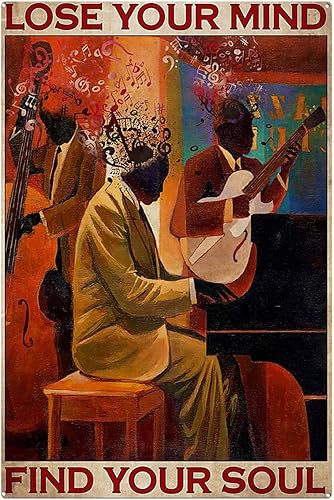 Music Lose Your Mind Find Your Soul Impresión Vintage Amante del Jazz Regalo de Música Idea de Regalo de Música Arte de Pared Music Regalo de Música