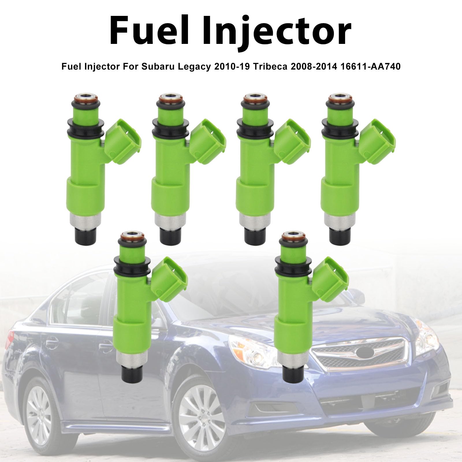 6Pcs Fuel Injector para Subaru Legacy Tribeca 2008-2014 2010-19