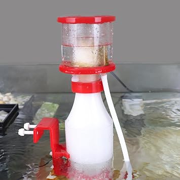 hygger Protein Skimmer for Saltwater Aquariums with 7W Pinwheel Pump, Adjustable Hang on Back Protein Skimmer Aquarium Oil Film Processor for Up to 48-79Gal Reef Tank, Filter for Marine Aquariums