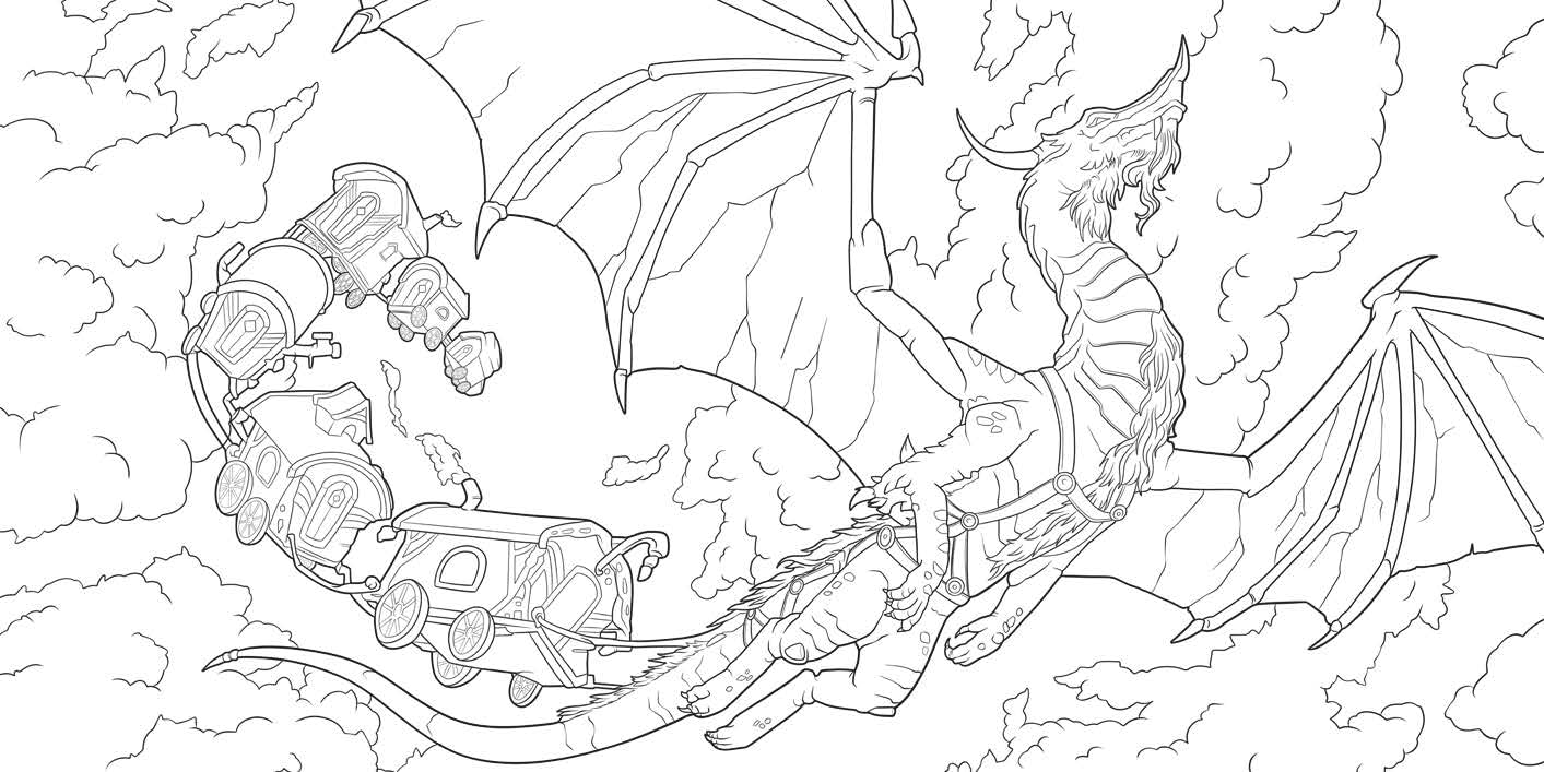 Dragons of the Realms (Dungeons & Dragons): An Official Dungeons & Dragons Coloring Book