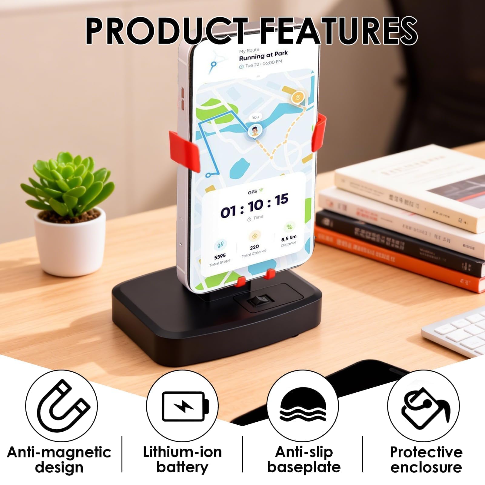 Téléphone Swing Device Automatic pour WeWard/Pokemon Go/Pokemon Go Plus,Automatic Motion Brush Step Téléphone Secoueur Podomètre pour Augmenter Les Pas