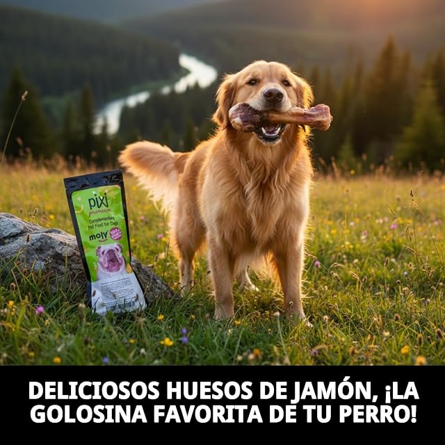 Foto 2 de 7 de MOLY Medio Hueso de Jamón para Perros