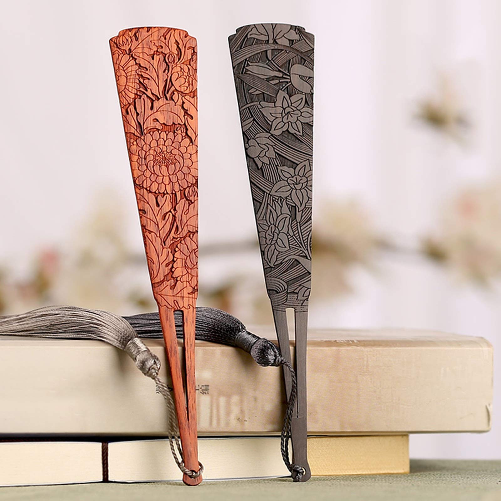 Lesezeichen Klassische Holz-Lesezeichen, Quaste Kreativität Lesezeichen, Lesezeichen ist EIN einzigartiges Geschenk for Lehrer, Studenten, Männer und Frauen. Buch Markierungen