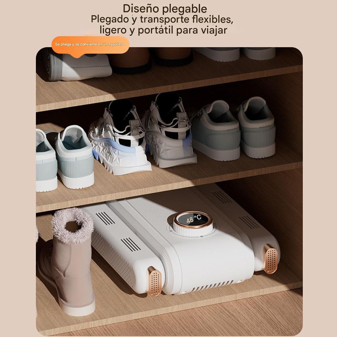 Secador De Zapatillas Calentador Con Temporizador De 3 Niveles