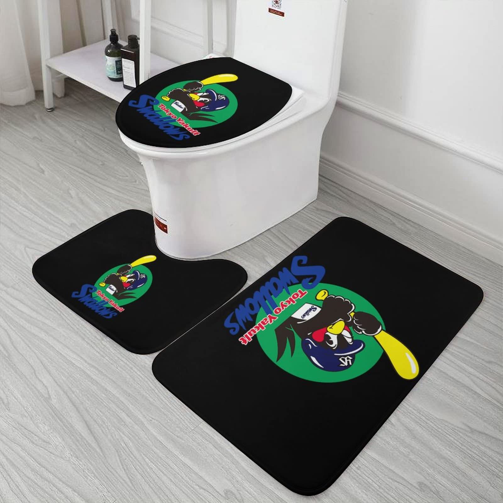 トイレ用吸水滑り止めマットぬいぐるみ便座3点セット トイレ用吸水滑り