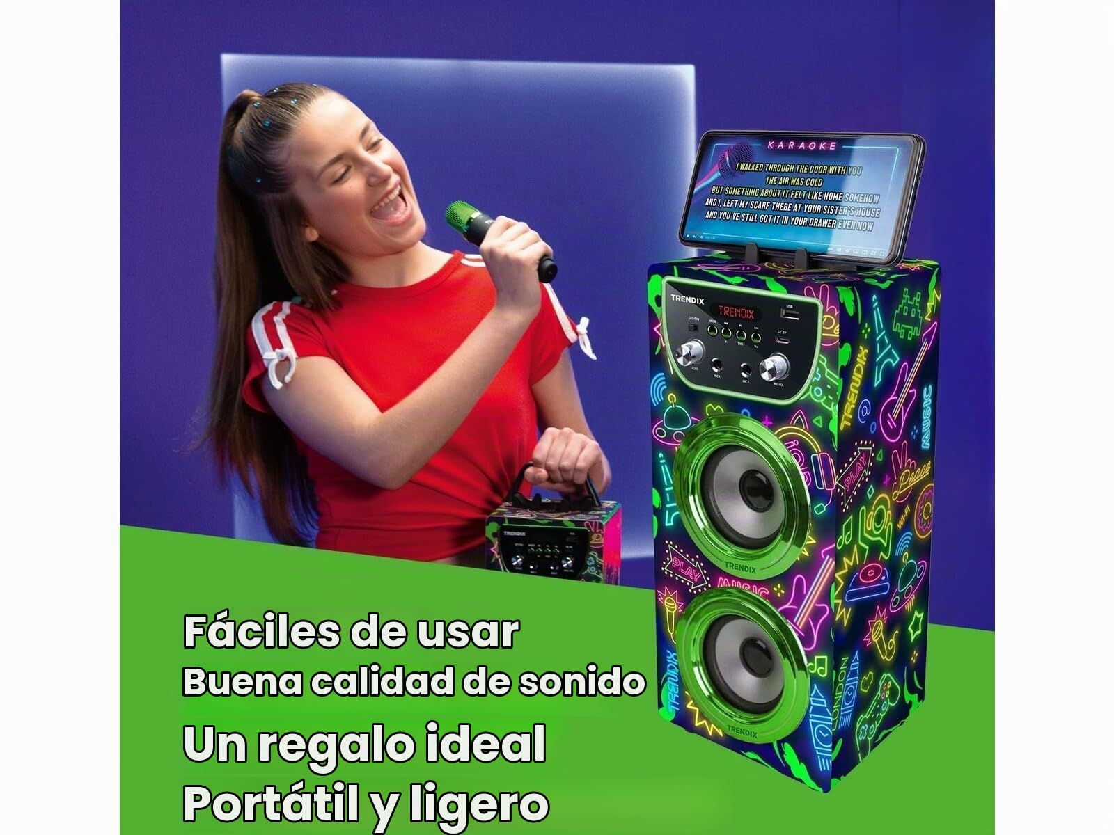 Altavoz Karaoke Neon World