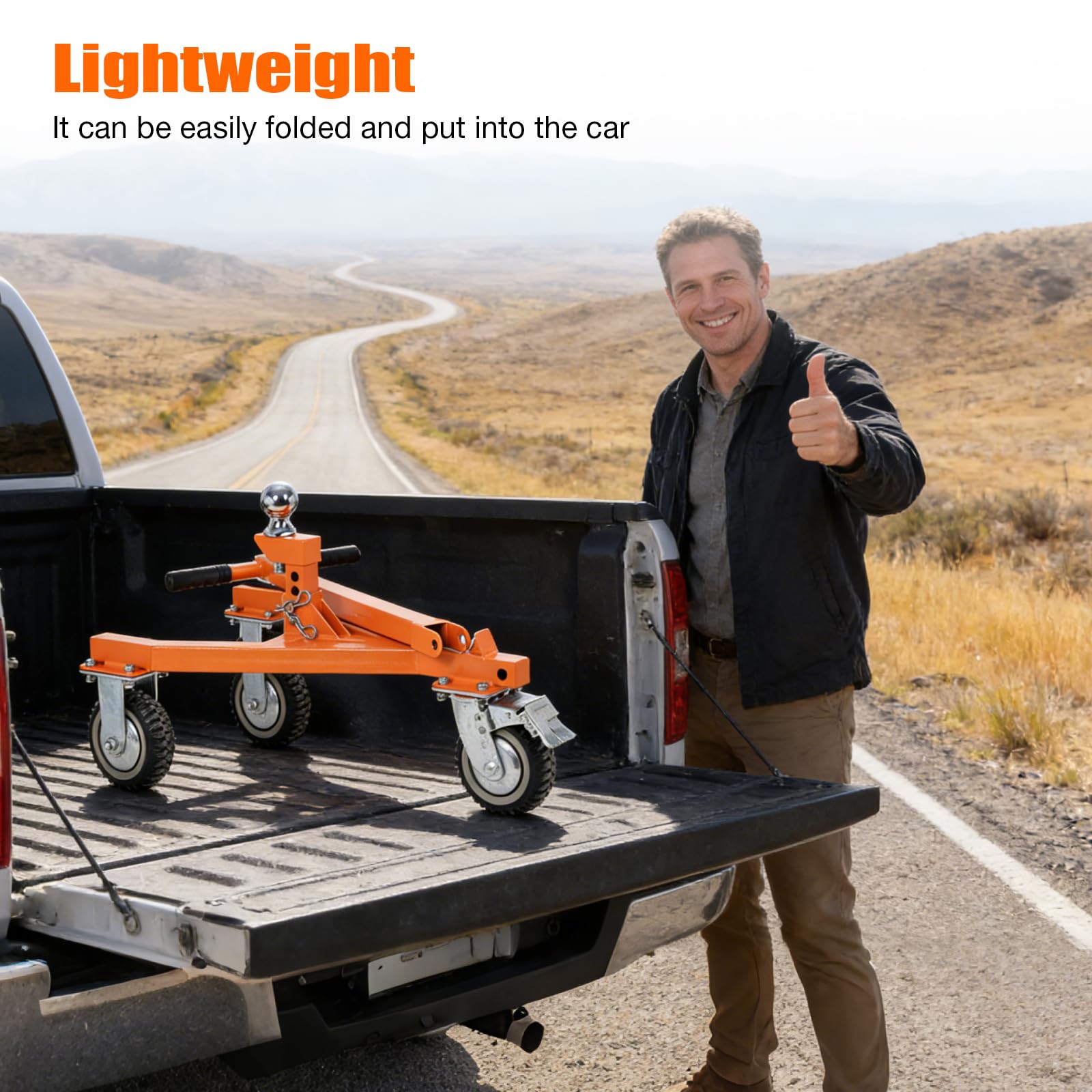 FAHKNS Trailer Dolly 1,587.6 kg Zungengewicht Anhänger Mover mit 5,1 cm & 2-5/16 Zoll Ball geeignet für Wohnmobil, Boot, Camper, Pritsche, geschlossene Anhänger und so weiter.