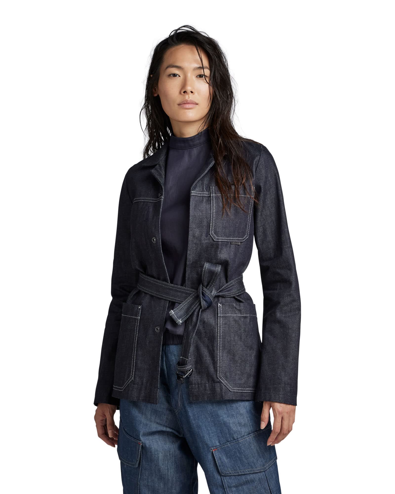 G-Star Women's 70'S Workwear Jacket , Blue (raw denim D22972-D313-001), XXS