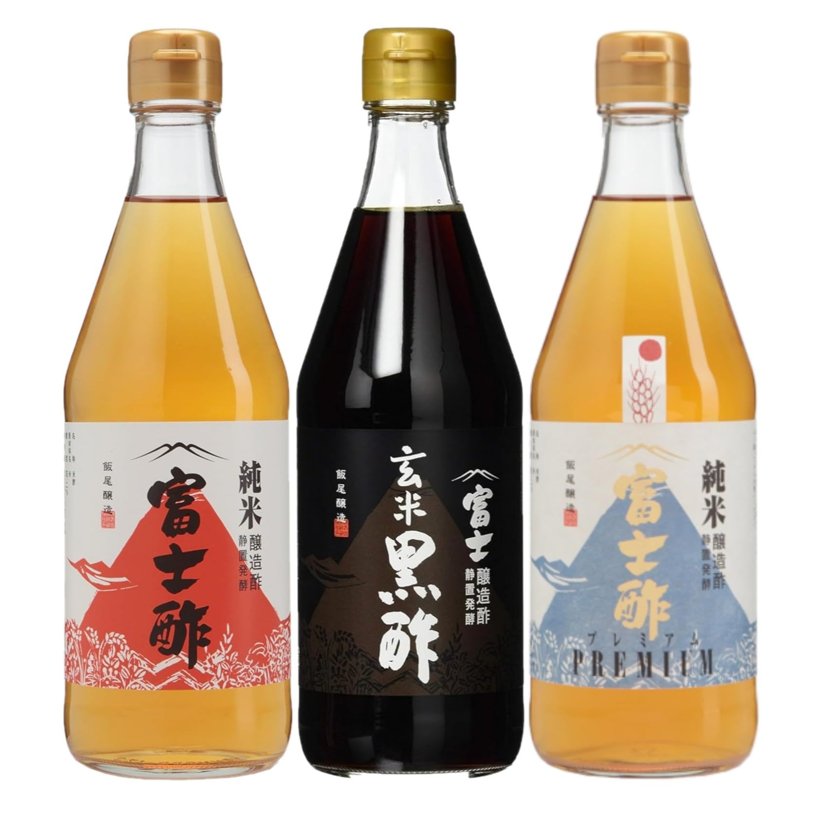 Amazon.co.jp: 3本セット 飯尾醸造 純米富士酢 + 富士酢プレミアム +