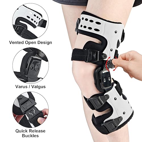 Miniatura 3 de Rodillera OA Unloader - Alivio del dolor de artritis, osteoartritis, dolor de articulación de rodilla ósea, reparación de defectos de cartílago