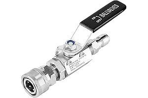 3/8 Inch Quick Connect Ball Valve - Pressure Washer Shut Off Valve